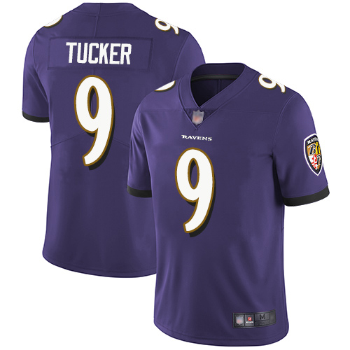 Baltimore Ravens Limited Purple Men Justin Tucker Home Jersey NFL Football #9 Vapor Untouchable